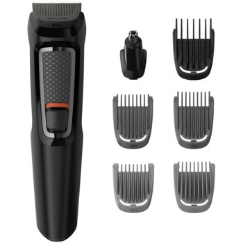 Мултитример Philips Multigroom MG3720/15, 7 в 1, самонаточващи се ножчета, до 60 минути време на работа, черен | JAR Computers Philips Multigroom MG3720/15