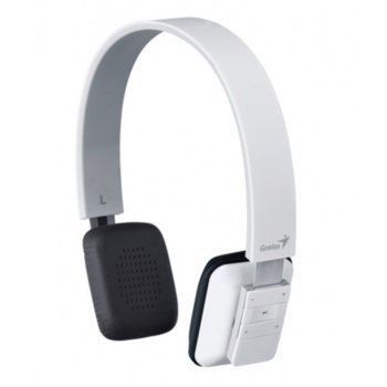 Слушалки Genius HS-920BT, бял, Bluetooth 4.0