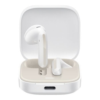 Слушалки Xiaomi Redmi Buds 6 Active, безжични, Bluetooth, микрофон, до 6 часа време на работа, бели | JAR Computers Xiaomi Redmi Buds 6 Active White BHR8391GL