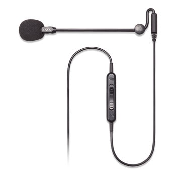 Микрофон Antlion Audio ModMic Uni, шумопотискащ, за прикрепяне към слушалки, бутон за заглушаване, USB донгъл с 2x 3.5mm Jack(ж), черен | JAR Computers Antlion Audio ModMic Uni