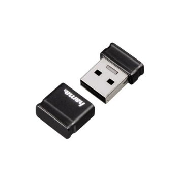 Памет 8GB USB Flash Drive, Hama "Smartly" mini, USB 2.0, черна | JAR Computers HAMA Smartly mini 8GB