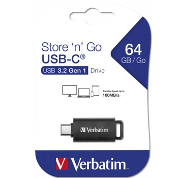 Verbatim Retractable USB-C Drive 64GB