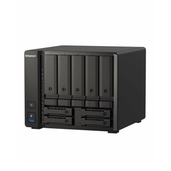 Мрежови диск (NAS) Qnap TS-h973AX-8G, четириядрен AMD Ryzen Embedded V1500B 2.2GHz, 5GB Flash memory(Dual boot OS protection), 5x 3.5-inch + 4x 2.5-inch | JAR Computers Qnap TS-h973AX-8G