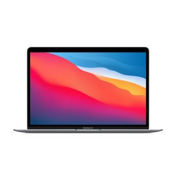 Лаптоп Apple MacBook Air 13.3 (MGN63ZE/A)(сив), осемядрен Apple M1 3.20 GHz, 13.3" (33.78 cm) Retina IPS LED-Backlit Display, (Thunderbolt 3), 8GB, 256GB SSD, 2x Thunderbolt 3, macOS | JAR Computers Apple MacBook Air 8/256GB EN Sp.Grey