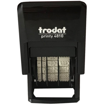 Датник Trodat 4810, правоъгълен, височина на шрифта 3.8 mm, с автоматично омастиляване | JAR Computers Датник Trodat mini 4810