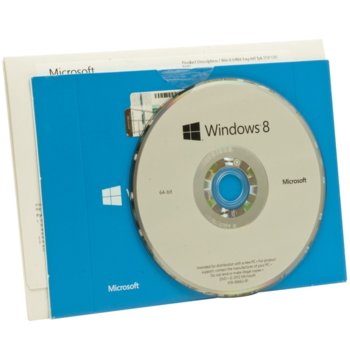 MS Windows8 64-bit Bulgarian 1pk DSP OEI, DVD