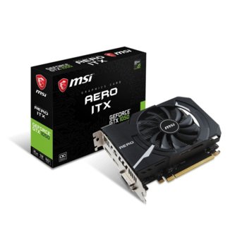 Видео карта Nvidia GeForce GTX 1050, 2GB, MSI AERO ITX 2G OC Edition, PCI-E 3.0, GDDR5, 128 bit, Display Port, HDMI, DVI | JAR Computers MSI GeForce GTX 1050 AERO ITX 2G OC