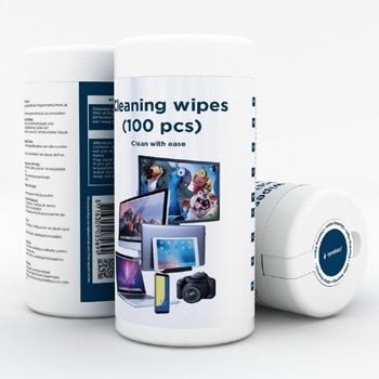Почистващи кърпички, Gembird Wet cleaning wipes (CK-WW100-01), 100бр мокри image