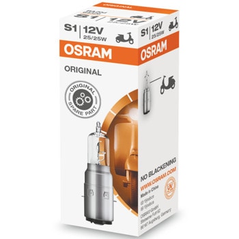 Автомобилна крушка Osram 62325, 25W, S1, BA20d, халогенна, 1 брой в опаковка | JAR Computers Osram 62325 25W 62325