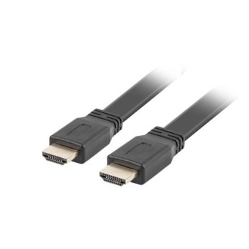 Кабел Lanberg CA-HDMI-21CU-0030-BK, HDMI(м) към HDMI(м), 4К, 3m, черен | JAR Computers Lanberg CA-HDMI-21CU-0030-BK