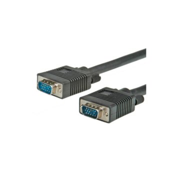 Кабел Roline 11.99.5258, VGA(м) към VGA(м), 15м, черен | JAR Computers Roline VGA(м) към VGA(м) 15м 11.99.5258