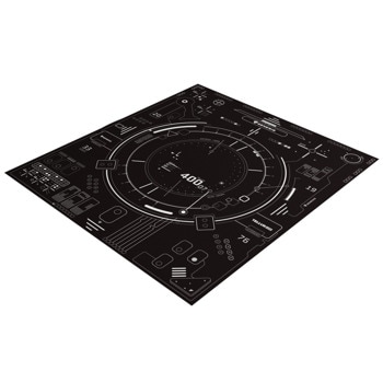 Постелка за под Genesis Tellur 400, черна | JAR Computers Genesis Tellur 400 Square Hud NDG-2065