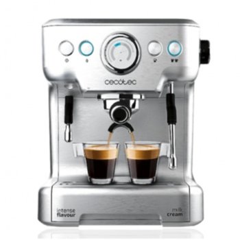 Кафемашина еспресо Cecotec Power Espresso 20 Barista Pro, 2900W, 20 bar, капацитет на резервоара за вода 2.7л., манометър PressurePro, Thermoblock, сребриста | JAR Computers Cecotec Power Espresso 20 Barista Pro TA19893