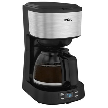 Кафемашина с кана Tefal EquInox CM520D10, 900W, 15bar, 1.2 л. обем на резервоара за вода, до 12 чаши, черен | JAR Computers Tefal EquInox CM520D10