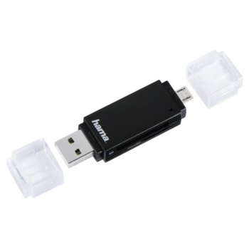HAMA 181056 USB 2.0 SD/microSD черен