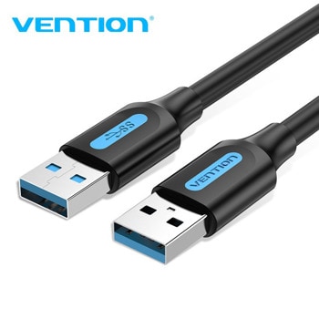 Кабел Vention CONBG, от USB-A (м) към USB-A (м), 1.5m, черен | JAR Computers Vention CONBG