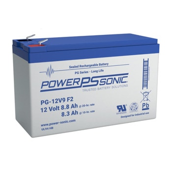 Акумулаторна батерия Power-Sonic PG-12V9, 12V, 8.5Ah, VRLA, F2 конектори image