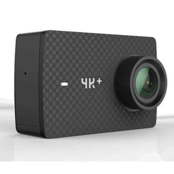 Екшън камера YI 4K+ Action Camera, 4K (до 60 FPS), 2.19"(5.58 cm) 640x360 LCD сензорен екран, Slow Motion режим, Wi-Fi, Bluetooth 4.0, microSD слот, Micro USB, черна | JAR Computers YI 4K+ ACTION CAMERA