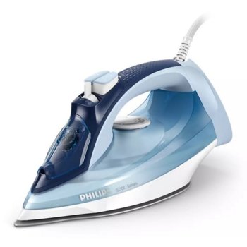 Ютия Philips DST5030/20, ръчна, 45 гр/мин пара, повърхност SteamGlide Plus, 2400W, синя | JAR Computers Philips DST5030/20