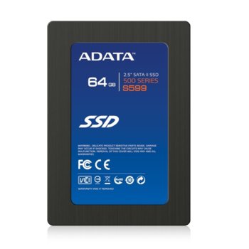 Памет 64GB, A-Data S599, SolidStateDisk SATA 3Gb/s, 2.5" (6.35 cm) | JAR Computers 64GB A-Data S599