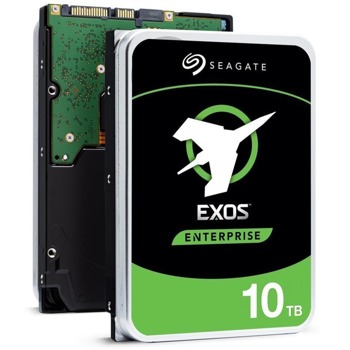 Твърд диск 10TB Seagate Exos X16 512E ST10000NM001G, SATAIII 6Gb/s, 7200 rpm, 256MB кеш, 3.5"(8.89 cm) | JAR Computers Seagate Exos X16 512E ST10000NM001G