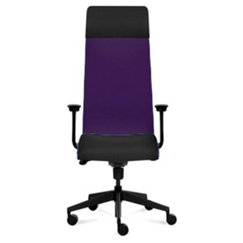 Президентски стол Tronhill Solium Executive (ON4010200074), дамаска и меш, 120 кг. максимално натоварване, 5 заключващи се работни позиции, лилав | JAR Computers Tronhill Solium Executive ON4010200074