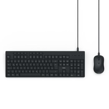 Комплект клавиатура и мишка Hama CKM-200, 2000dpi, USB, черни | JAR Computers Hama CKM-200 173054