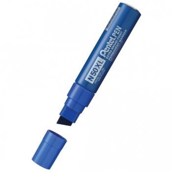 Маркер Перманентен Pentel N50XL, Син, 11.0-17.0мм, за всякакви повърхности | JAR Computers Маркер PENTEL N50XL Син