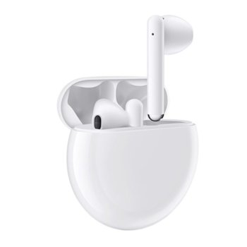 Слушалки Huawei FreeBuds 3, безжични, микрофон, Bluetooth 5.1, бели | JAR Computers Huawei FreeBuds 3 Ceramic White