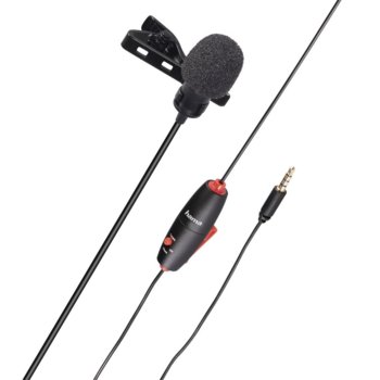 Микрофон Hama Smart 04634, за ревер, AUX, черен | JAR Computers Микрофон за ревер HAMA Smart 04634