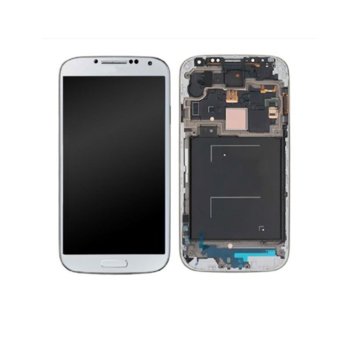 Samsung Galaxy S4, LCD with touch and frame, white