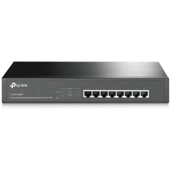Суич TP-Link TL-SG1008MP, 1000Mbps, 8x 10/100/1000Mbps, 8x PoE+ | JAR Computers TP-Link TL-SG1008MP