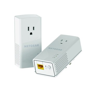 Powerline адаптер Netgear PLP1200 AC1200, Passthru, 1-Port Gigabit, BNDL | JAR Computers Netgear POWERLINE AC1200, BNDL