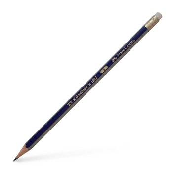 Молив Faber-Castell Goldfaber 1221, дебелина на линията 2 mm, твърдост B, син, гумичка | JAR Computers молив Faber-Castell Goldfaber 1221 B с гума