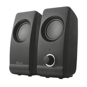 Тонколони Trust Remo 2.0 Speaker Set, 8W, USB, черни | JAR Computers 2 Trust Remo 2.0 Speaker Set захранване през USB