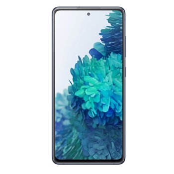Смартфон Samsung Galaxy S20 FE (син), поддържа 2 sim карти, 6.5" (16.51 cm) Super AMOLED дисплей, осемядрен Exynos 990 2.73 GHz, 6GB RAM, 128GB Flash памет (+ microSD слот), 12.0 + 12.0 + 8.0 & 32.0 Mpix камера, Android, 190g | JAR Computers Samsung GALAXY S20FE 128GB Navy Blue