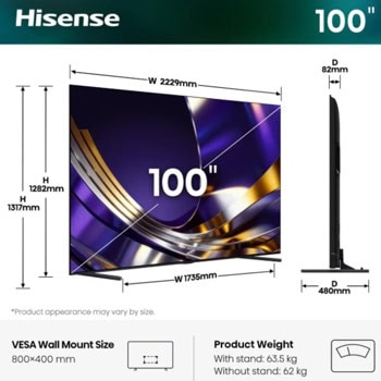 Hisense 100U7S_PRO | JAR Computers Hisense 100U7S_PRO