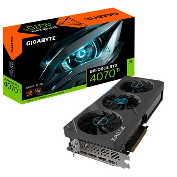 Видео карта Nvidia GF RTX 4070 TI, 12GB, GIGABYTE EAGLE OC, PCI-E 4.0, GDDR6X, 192-bit, DisplayPort, HDMI | JAR Computers Gigabyte RTX 4070 TI EAGLE OC GV-N407TEAGLE-OC