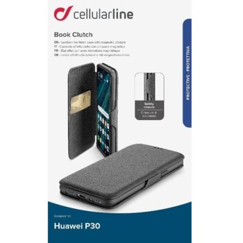Cellular Line Book Clutch for Huawei P30 black