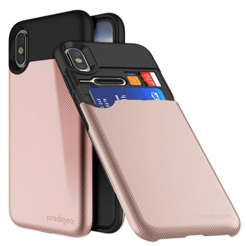 Калъф за Apple iPhone XS/X, хибриден, Prodigee Undercover, скрито отделение, розов | JAR Computers Prodigee Undercover IPH8-UNRCWR-RSE
