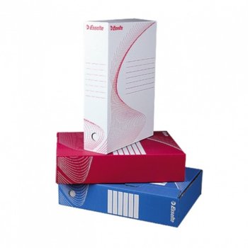 Архивна кутия за документи, 350х250х80 mm, бяла | JAR Computers Esselte Архирна кутия