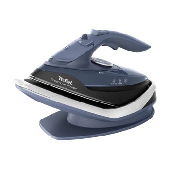 Парна ютия Tefal Freemove Power, 35 г/мин непрекъсната пара, 120 г/мин парен удар, 150 мл. резервоар, анти-капкова система, Anti-Calc, 2600W, синя | JAR Computers Tefal Freemove Power FV6675E0