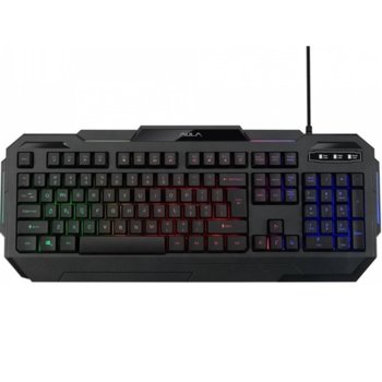 Клавиатура AULA Terminus (13150052), гейминг, RGB подсветка, черна, USB image