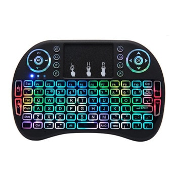 Клавиатура I8-L, безжична, RGB подсветка, черна, USB | JAR Computers Клавиатура I8-L 13053