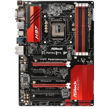 Дънна платка ASRock Fatal1ty H97 Performance, H97, LGA1150, DDR3, PCI-E (HDMI&DVI)(CFX), 6x SATA 6Gb/s, 4x USB 3.0, ATX | JAR Computers ASRock Fatal1ty H97 Performance