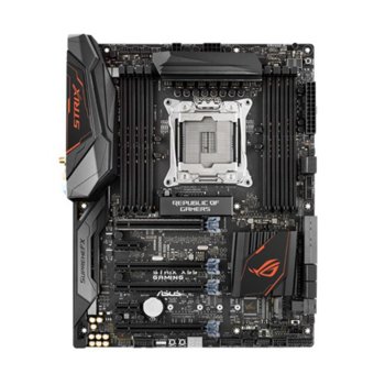 Дънна платкa Asus ROG STRIX X99 GAMING, X99, LGA2011-3, DDR4, PCI-E(CF&SLI), Wi-Fi 802.11ac, Bluetooth V4.1, 8x SATA 6Gb/s, 1x M.2 Socket 3, 1x U.2 port, 1x SATA Express, 1x USB 3.1 (Type-C/A), ATX | JAR Computers Asus ROG STRIX X99 GAMING
