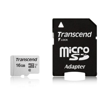 Transcend 16GB microSDHC TS16GUSD300S-A