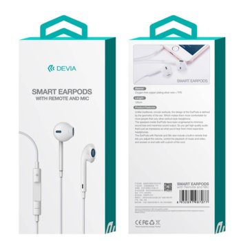Devia Smart Earpods with remote and mic