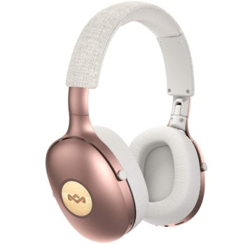 Слушалки House of Marley Positive Vibration XL (EM-JH151-CP), безжични, микрофон, Bluetooth, AUX, активна шумоизолация, розови | JAR Computers House of Marley EM-JH151-CP