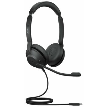 Слушалки Jabra Evolve2 30 SE Stereo, USB-C, микрофон, 28mm драйвери, сертифицирани за UC, черни | JAR Computers Jabra Evolve2 30 SE USB-C UC